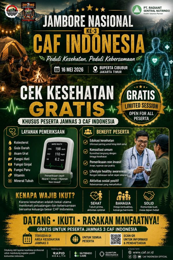 Cek Kesehatan JAMNAS 3 CAF INDONESIA
